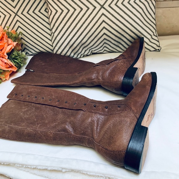 Cole Haan Brown Leather Riding Boots - Picture 14 of 16